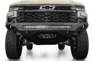 Chevrolet Silverado 1500 ZR2 Bumper - Front - Addictive Desert Designs - Stealth Fighter - Hammer Black - `25-`26